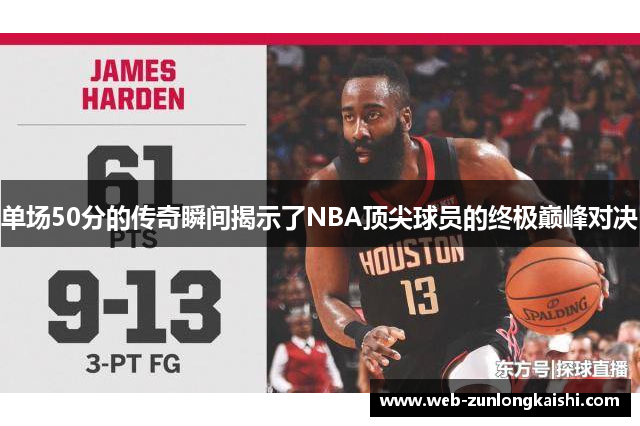 单场50分的传奇瞬间揭示了NBA顶尖球员的终极巅峰对决